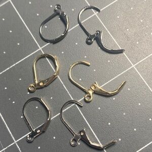 Findings: Oval Earring Leavers (20)